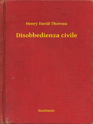 cover image of Disobbedienza civile